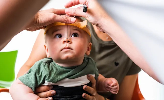 meting hoofdje bij voorkeurshouding baby